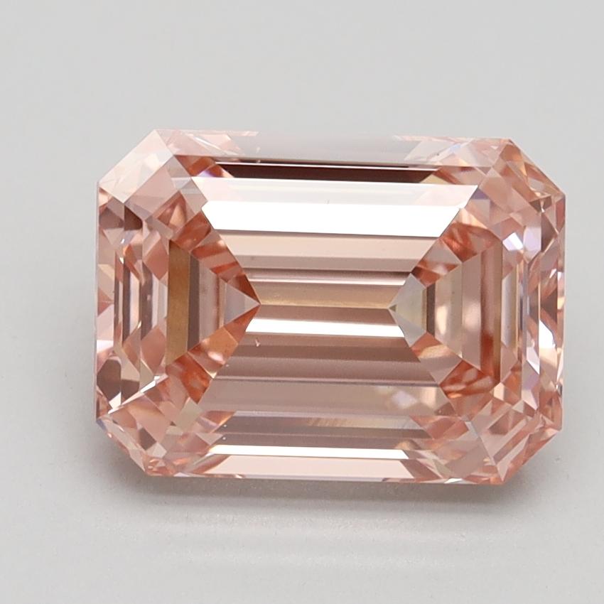 3.03 Ct. Fancy Intense Pink Emerald Lab Grown Diamond