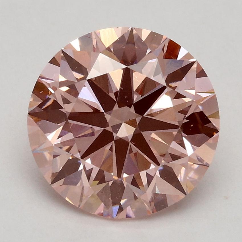 2.20 Ct. Fancy Intense Pink Round Lab Grown Diamond