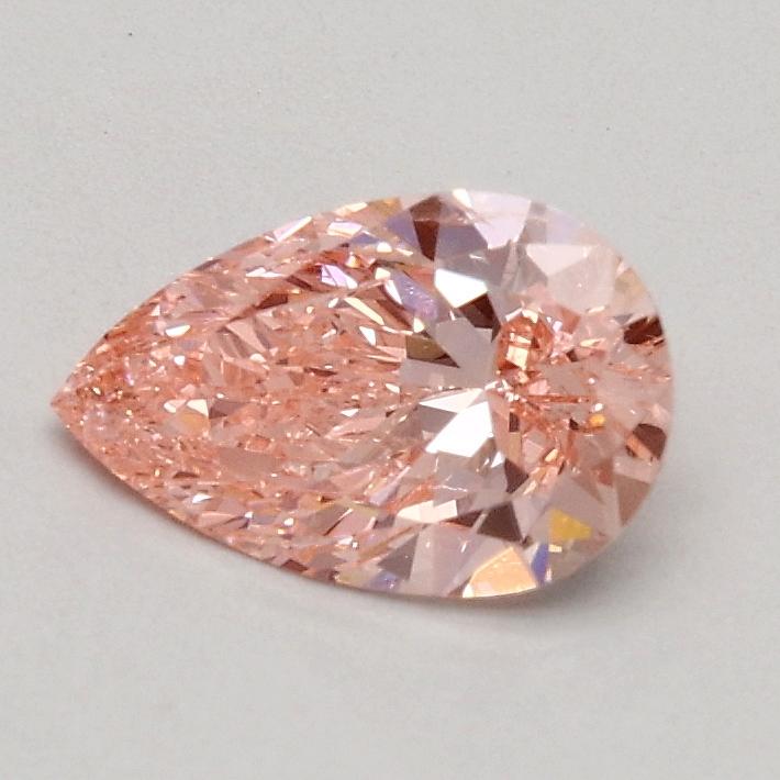 0.51 Ct. Fancy Intense Pink Pear Lab Grown Diamond