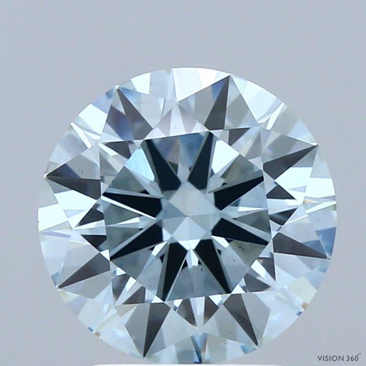 2.82 Ct. Fancy Vivid Blue Round Lab Grown Diamond