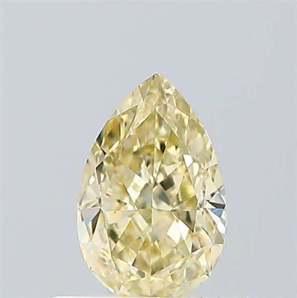 0.51 Ct. Light Yellow Pear Lab Grown Diamond