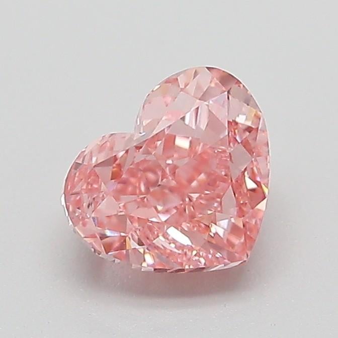 1.05 Ct. Fancy Vivid Pink Heart Lab Grown Diamond