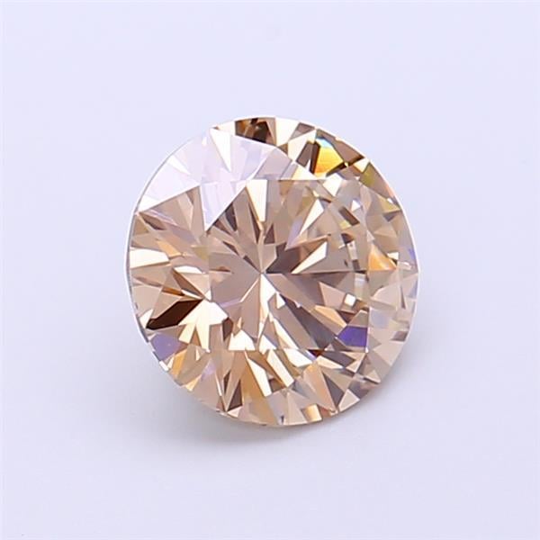 1.23 Ct. Very Light Brown Round Lab Grown Diamond