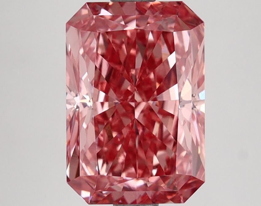 2.60 Ct. Fancy Vivid Pink Radiant Lab Grown Diamond