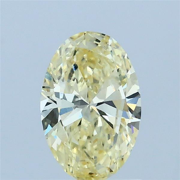 0.83 Ct. Fancy Intense Yellow Oval Lab Grown Diamond