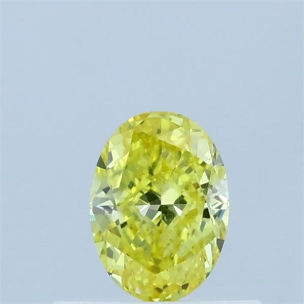 0.40 Ct. Fancy Vivid Yellow Oval Lab Grown Diamond