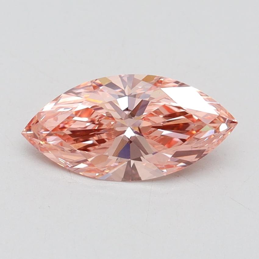 0.84 Ct. Fancy Intense Pink Marquise Lab Grown Diamond