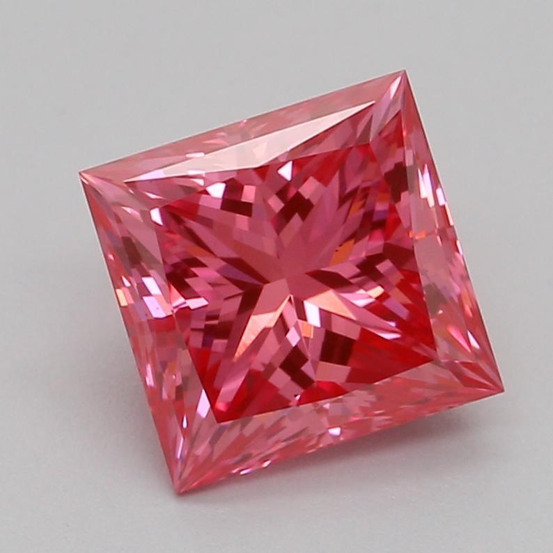 1.09 Ct. Fancy Vivid Pink Princess Lab Grown Diamond