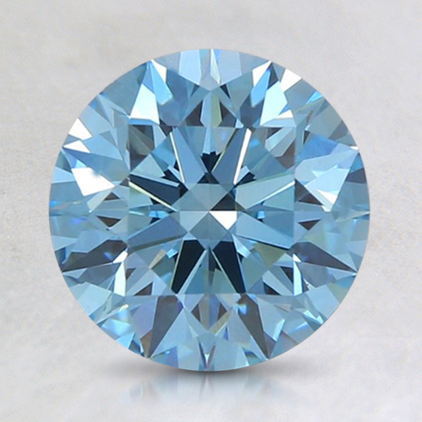 1.74 Ct. Fancy Intense Blue Round Lab Created Diamond