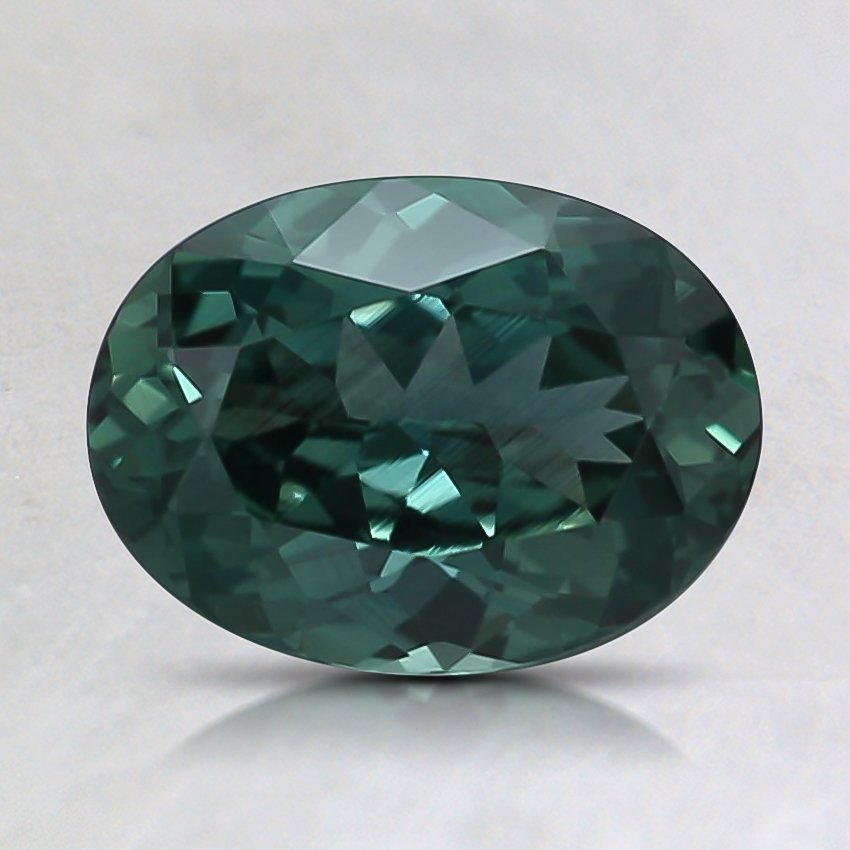 8.1X6mm Oval Teal Sapphire