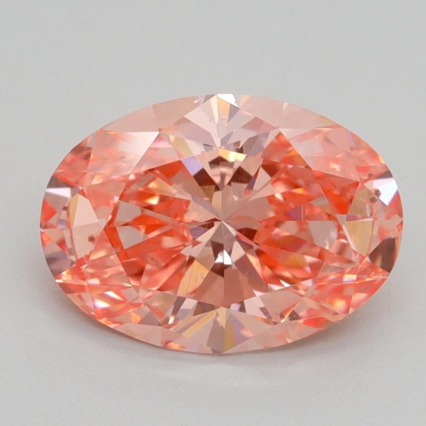 2.02 Ct. Fancy Vivid Pink Oval Lab Grown Diamond