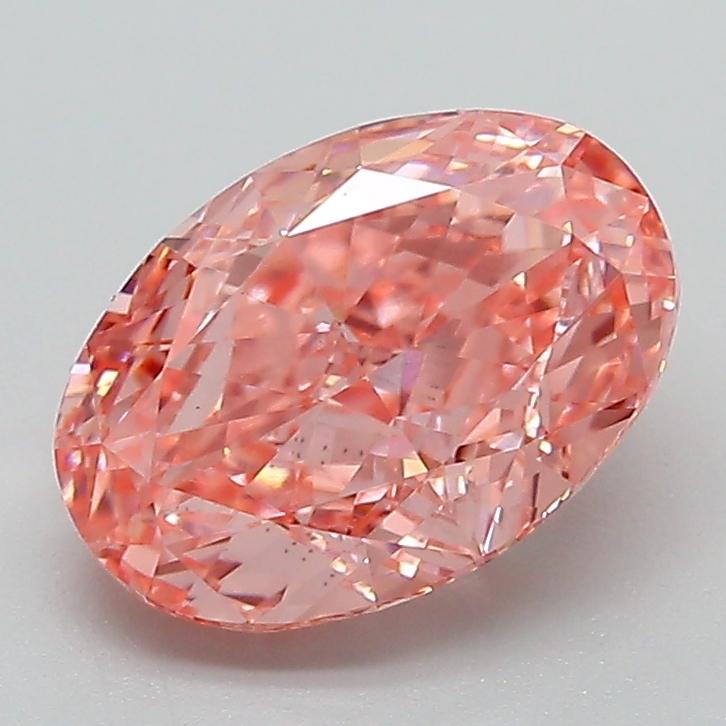 2.07 Ct. Fancy Vivid Pink Oval Lab Grown Diamond