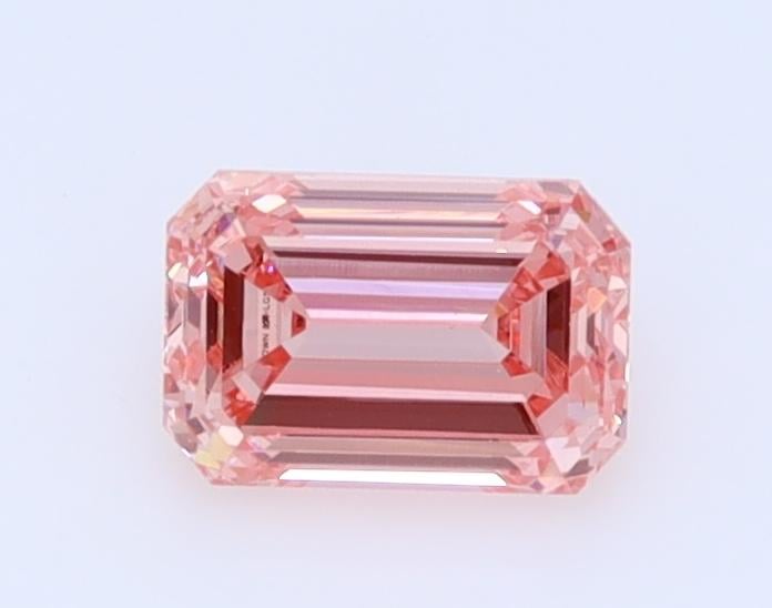 0.48 Ct. Fancy Intense  Pink Emerald Lab Grown Diamond
