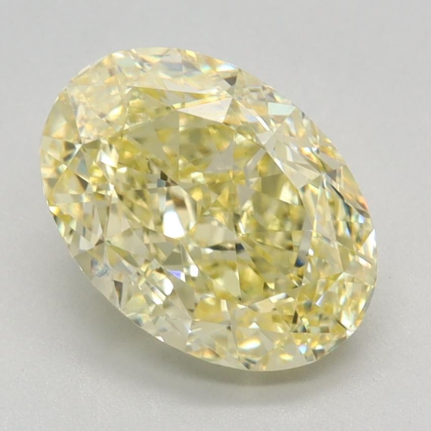 2.65 Ct. Fancy Intense Yellow Oval Lab Grown Diamond