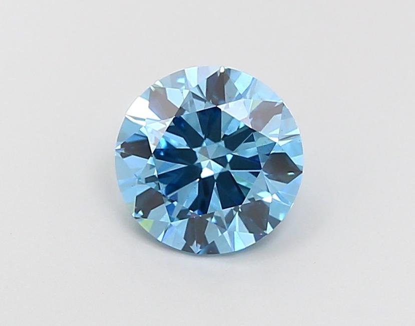 1.57 Ct. Fancy Vivid Blue Round Lab Grown Diamond