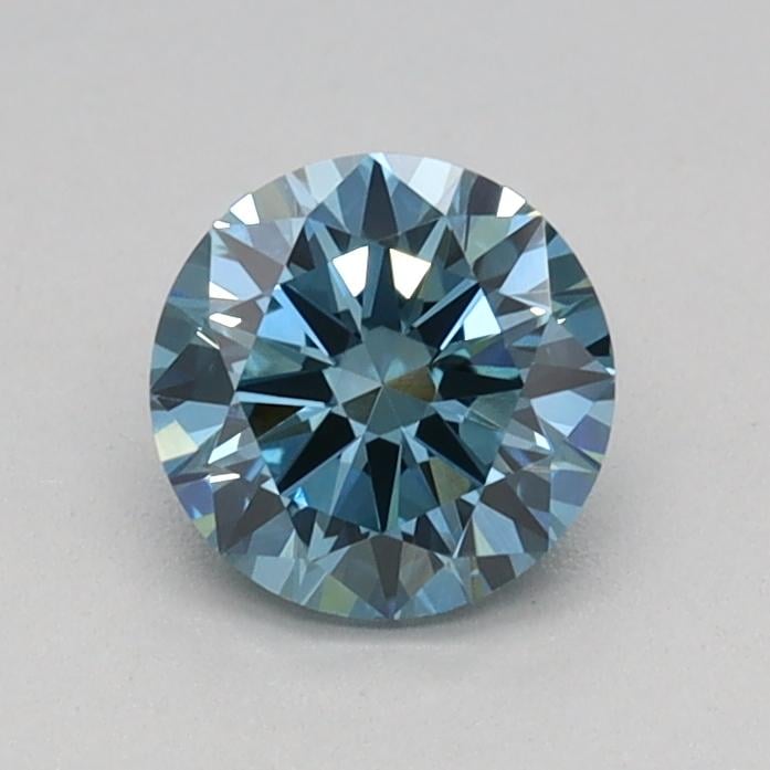 0.50 Ct. Fancy Vivid Blue Round Lab Grown Diamond