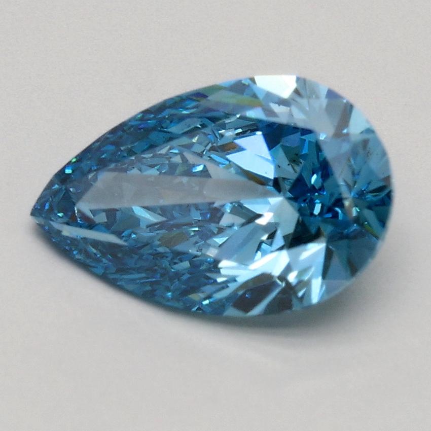 1.20 Ct. Fancy Vivid Blue Pear Lab Grown Diamond