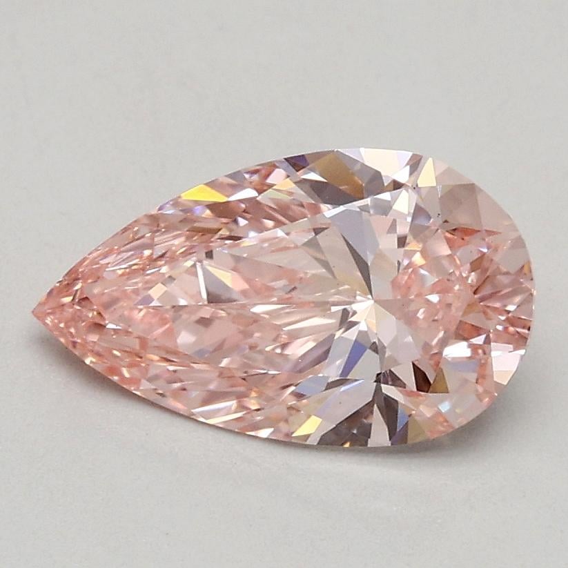 0.89 Ct. Fancy Vivid Pink Pear Lab Grown Diamond