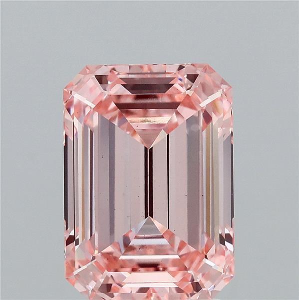 4.06 Ct. Fancy Intense Pink Emerald Lab Grown Diamond