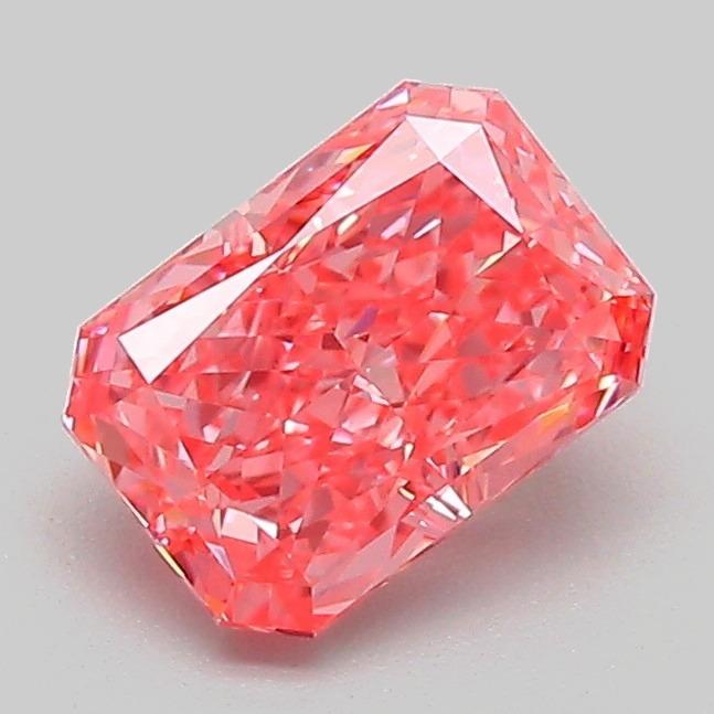 1.13 Ct. Fancy Vivid Pink Radiant Lab Grown Diamond