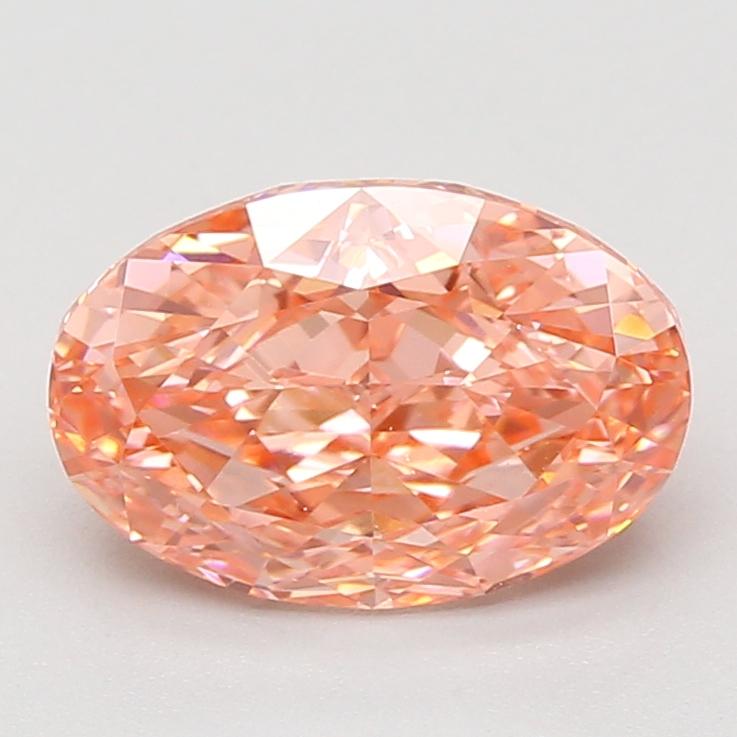 3.11 Ct. Fancy Vivid Pink Oval Lab Grown Diamond