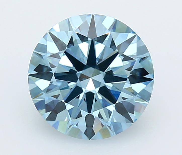 3.0 Ct. Fancy Intense  Blue Round Lab Grown Diamond