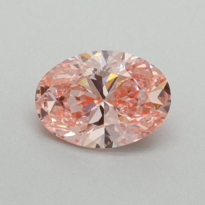 0.50 Ct. Fancy Vivid Pink Oval Lab Grown Diamond