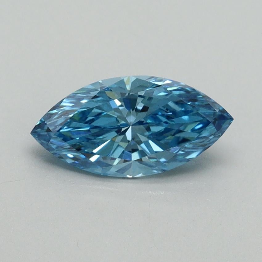 0.75 Ct. Fancy Vivid Blue Marquise Lab Grown Diamond