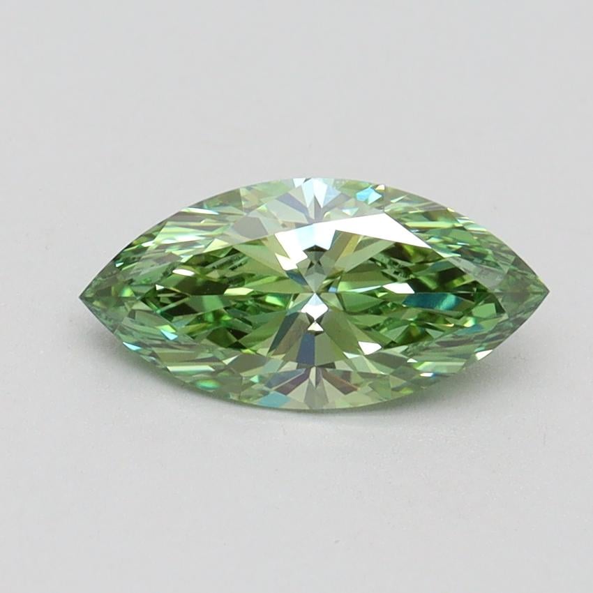 1.01 Ct. Fancy Vivid Green Marquise Lab Grown Diamond