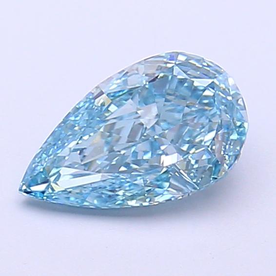 1.05 Ct. Fancy Vivid  Blue Pear Lab Grown Diamond