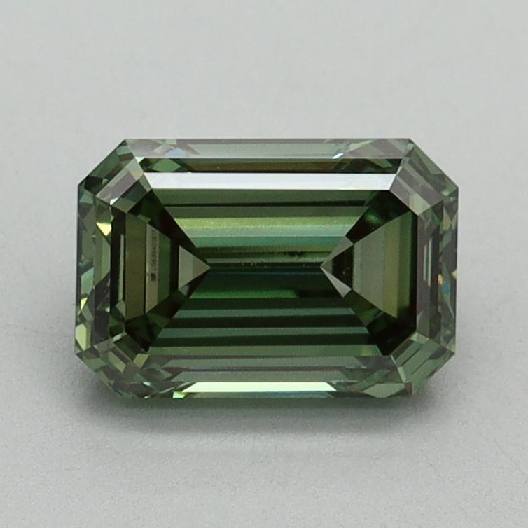 1.22 Ct. Fancy Vivid Green Emerald Lab Grown Diamond