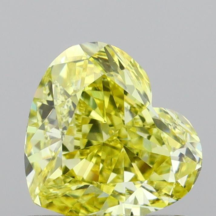 1.10 Ct. Fancy Intense Yellow Heart Lab Grown Diamond