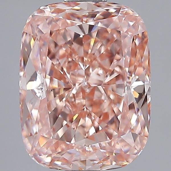 2.00 Ct. Fancy Vivid Pink Cushion Lab Grown Diamond