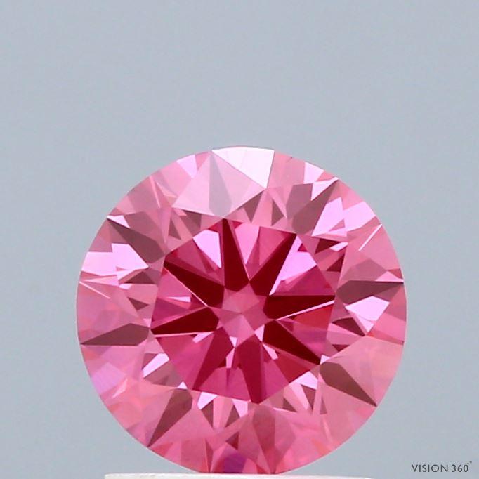 1.50 Ct. Fancy Vivid Pink Round Lab Grown Diamond
