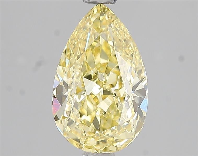 2.04 Ct. Fancy Vivid Yellow Pear Lab Grown Diamond