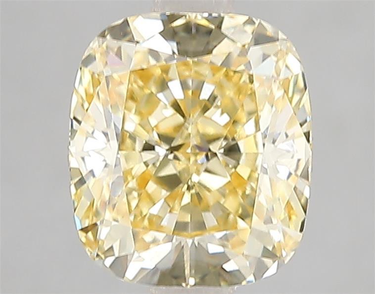 2.56 Ct. Fancy Intense Yellow Cushion Lab Grown Diamond