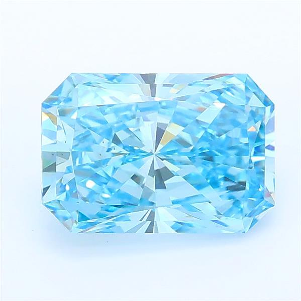 1.71 Ct. Fancy Vivid Blue Radiant Lab Grown Diamond