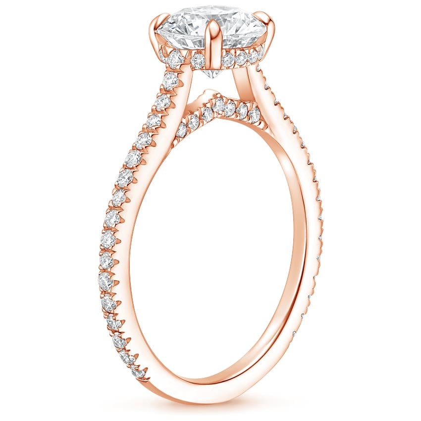 14K Rose Gold Arbor Diamond Ring (1/3 ct. tw.), large side view