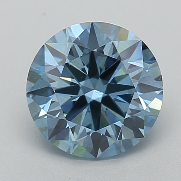 1.41 Ct. Fancy Vivid Blue Round Lab Grown Diamond