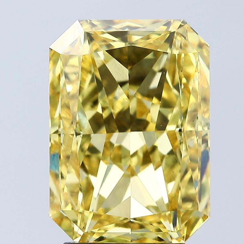 4.04 Ct. Fancy Vivid Yellow Radiant Lab Grown Diamond