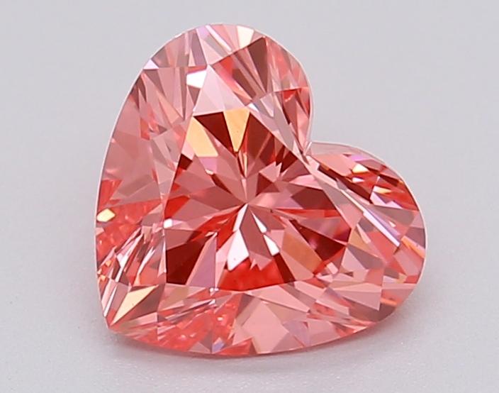 1.04 Ct. Fancy Vivid Pink Heart Lab Grown Diamond
