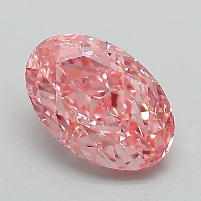 1.09 Ct. Fancy Vivid Pink Oval Lab Grown Diamond