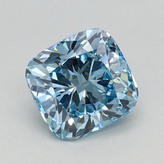 0.73 Ct. Fancy Intense Blue Cushion Lab Grown Diamond