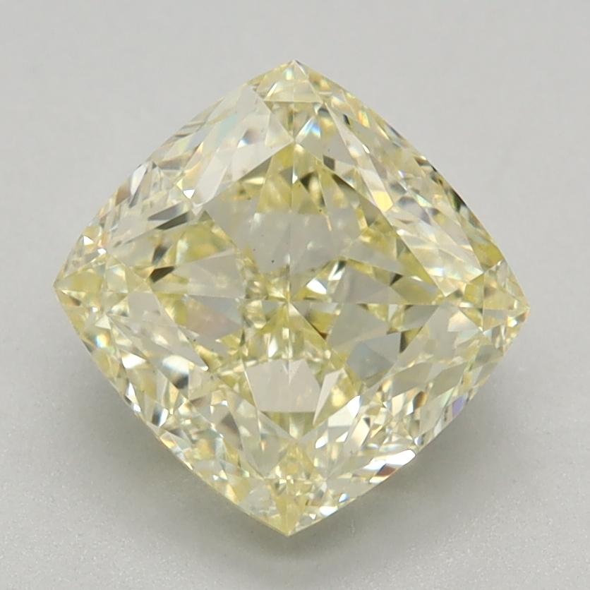 1.36 Ct. Fancy Light Yellow Cushion Lab Grown Diamond