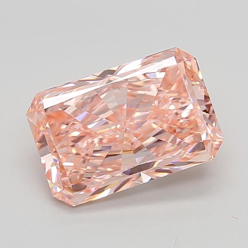 5.00 Ct. Fancy Vivid  Pink Radiant Lab Grown Diamond