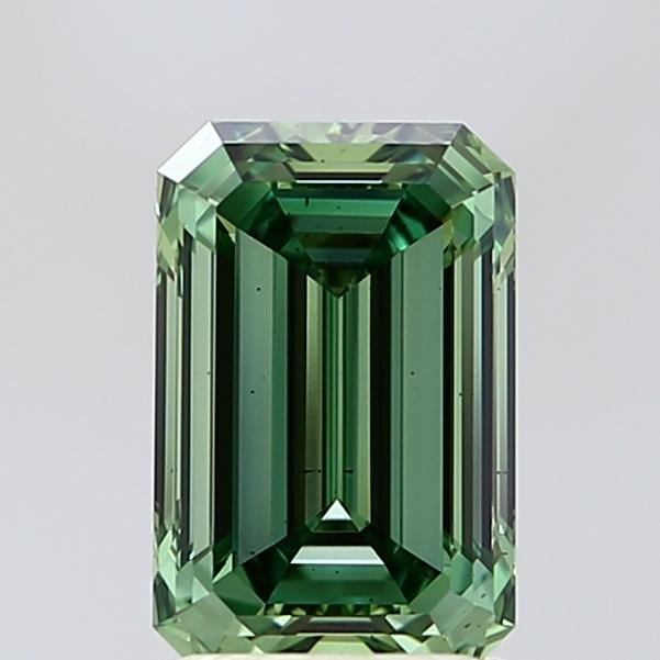 2.04 Ct. Fancy Vivid Green Emerald Lab Grown Diamond
