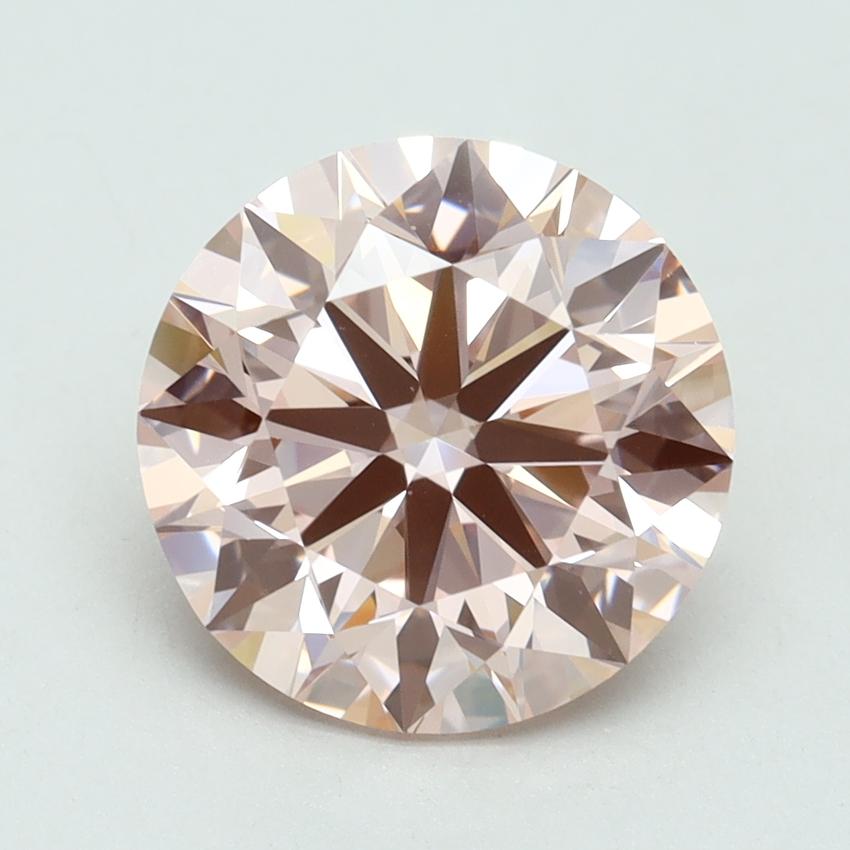 3.70 Ct. Fancy Intense Pink Round Lab Grown Diamond