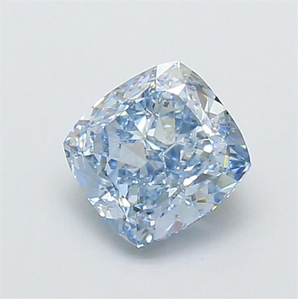 1.15 Ct. Fancy Intense  Blue Cushion Lab Grown Diamond