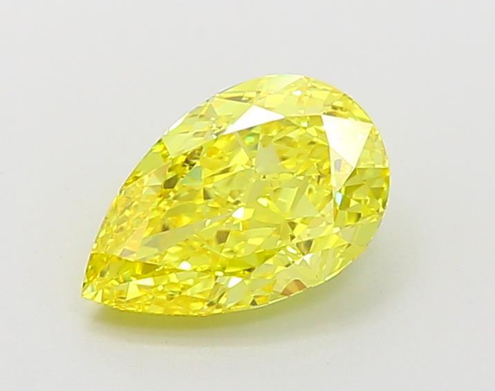 1.50 Ct. Fancy Vivid  Yellow Pear Lab Grown Diamond