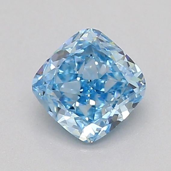 0.28 Ct. Fancy Vivid  Blue Cushion Lab Grown Diamond